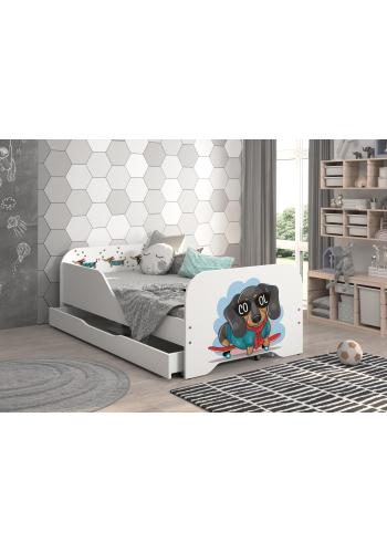 Detská posteľ MIKI so šuflíkom - 160x80 COOL JAZVEČÍK