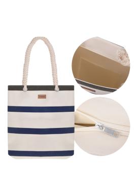 Plážová/pikniková taška s pruhmi