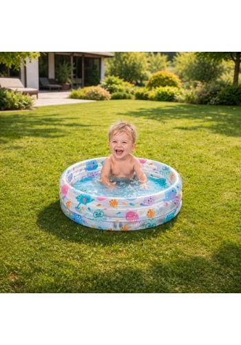 Detský bazén s potlačou morských zvierat