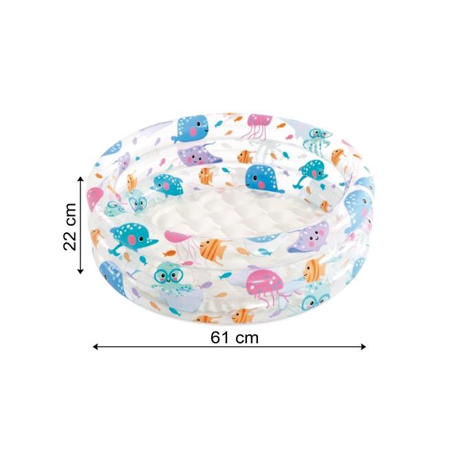 Detský bazén s potlačou morských zvierat