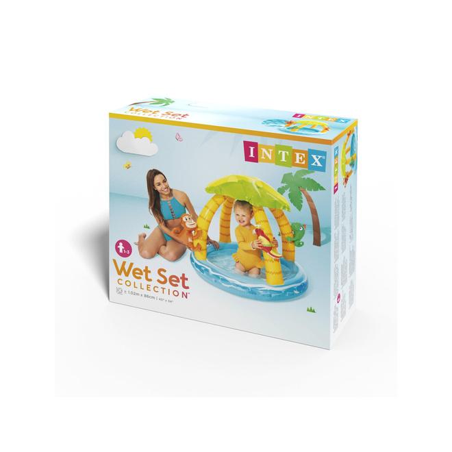 Nafukovací detský bazén Tropical Island so strechou