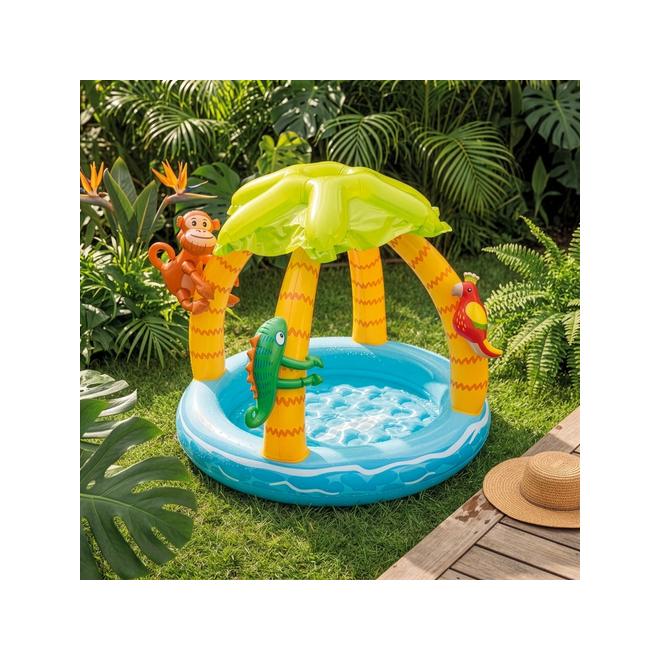 Nafukovací detský bazén Tropical Island so strechou