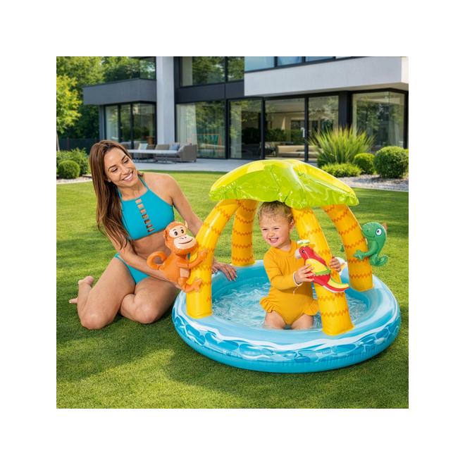 Nafukovací detský bazén Tropical Island so strechou