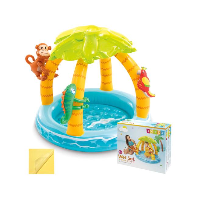 Nafukovací detský bazén Tropical Island so strechou