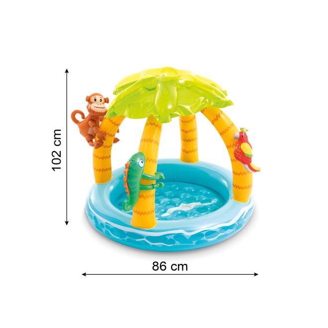 Nafukovací detský bazén Tropical Island so strechou