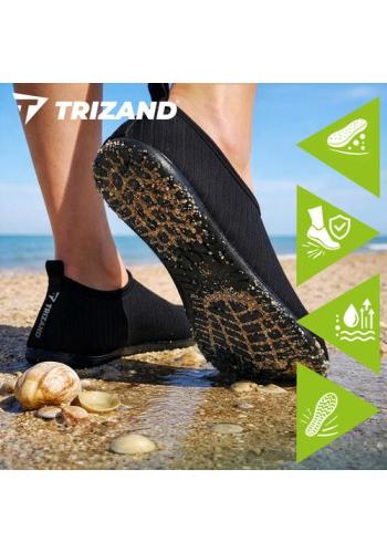 Čierne topánky do vody Trizand - veľkosť 44