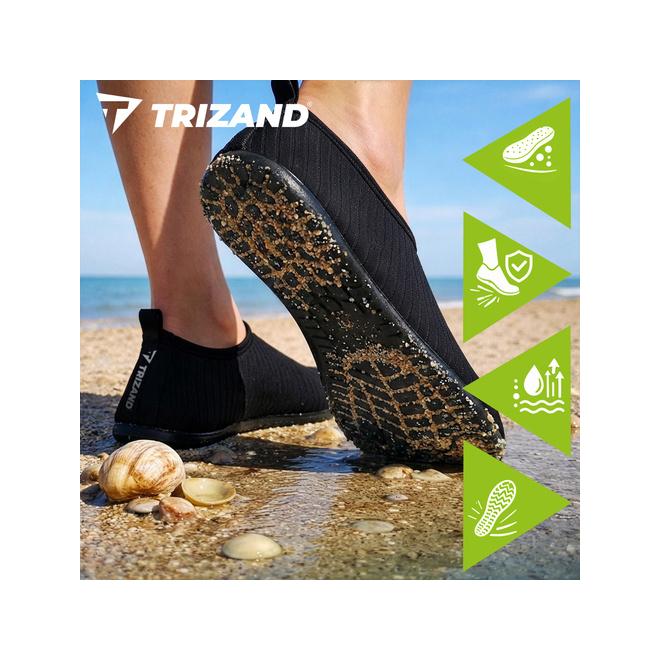Čierne topánky do vody Trizand - veľkosť 42