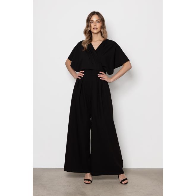 Čierny elegantný dámsky overal