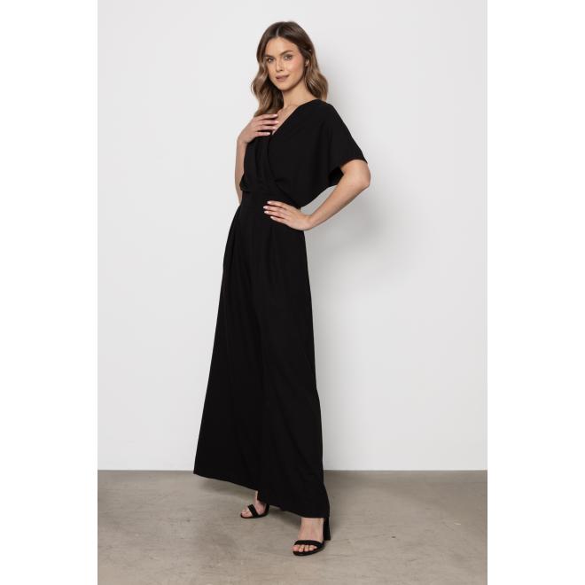 Čierny elegantný dámsky overal