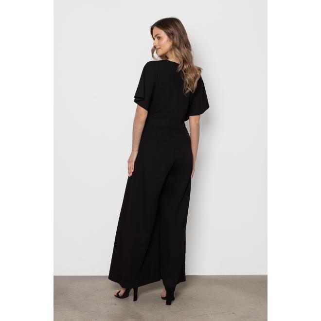 Čierny elegantný dámsky overal