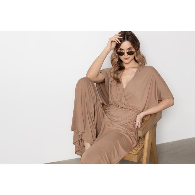 Dámsky ležérny béžový overal