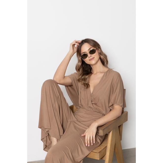 Dámsky ležérny béžový overal