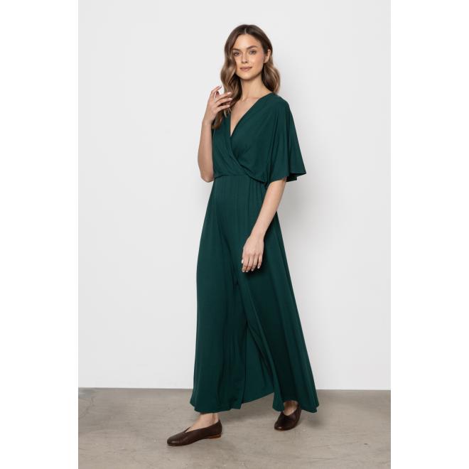 Zelený ležérny dámsky overal