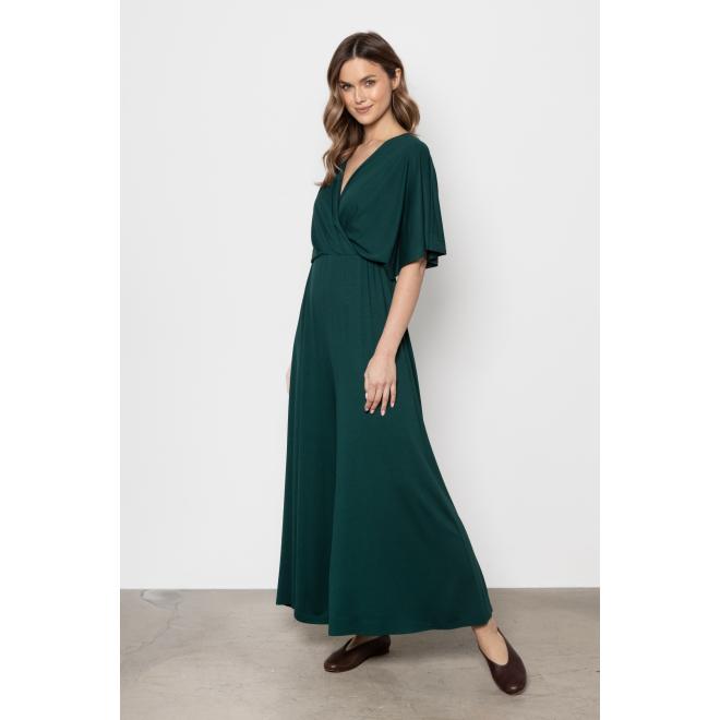 Zelený ležérny dámsky overal