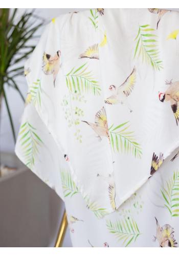 Bambusová deka na leto pre bábätka - vtáčiky (vankúš grátis)