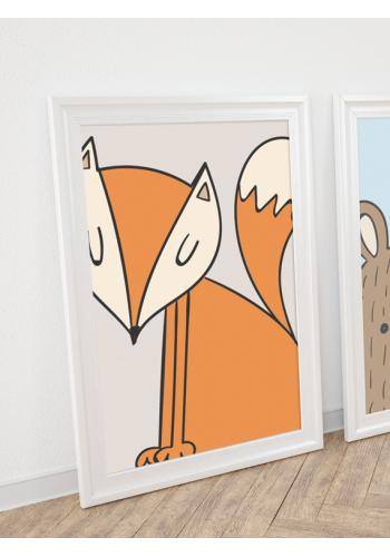 Plagát do detskej izby s obrázkom líšky