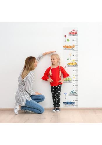Nálepka detský výškový meter na stenu s motívom cesty