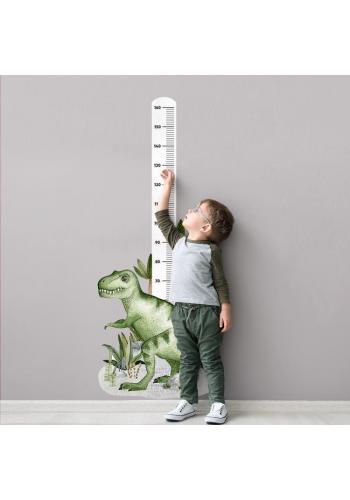 Nálepka detský výškový meter na stenu s motívom tyranosaura