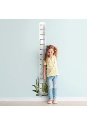 Nálepka detský výškový meter na stenu s motívom rastlín