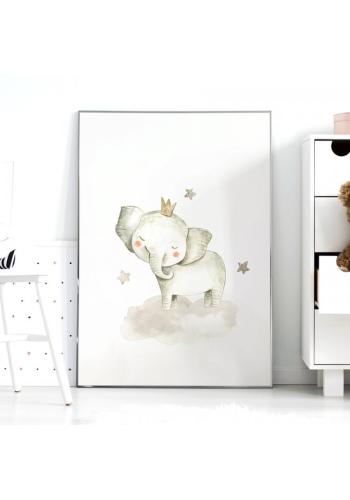 Plagát do detskej izby s motívom slona