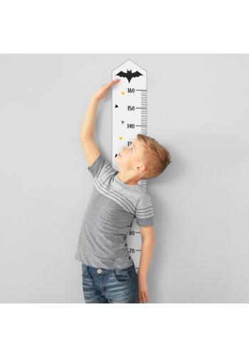 Detský výškový meter na stenu s motívom netopiera