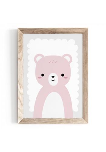 Detský plagát so zvieracím motívom medveďa