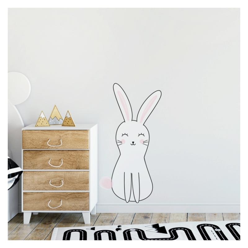E-shop Detská nálepka v podobe usmievavého králika