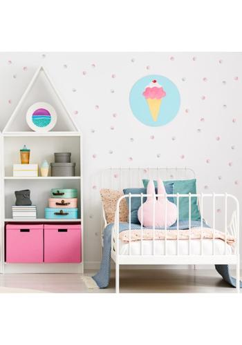 Sada nálepiek s motívom pastelových guličiek