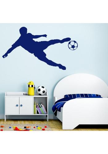 Športová nálepka na stenu v podobe futbalistu