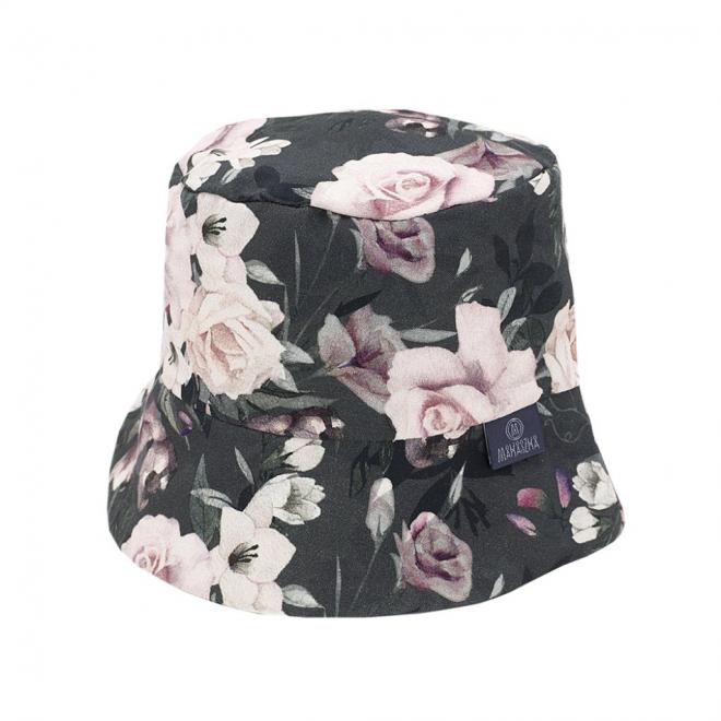 E-shop Detský bavlnený klobúk s motívom nočných kvetov