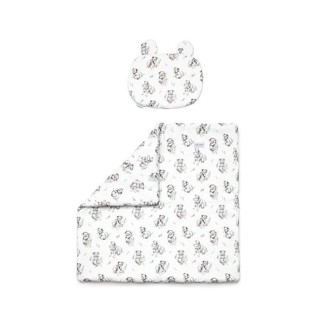 E-shop Detská bavlnená sada na spanie s výplňou s motívom koaly
