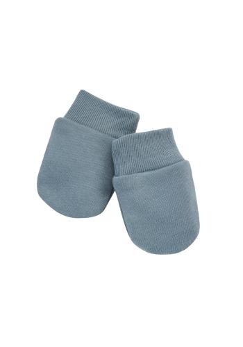 Bavlnené rukavičky pre bábätka v modrej farbe