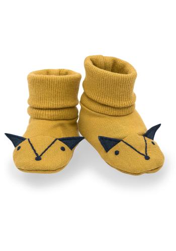 Pohodlné papučky pre bábätká v žltej farbe