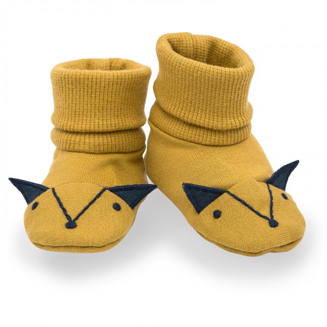 E-shop Pohodlné papučky pre bábätká v žltej farbe