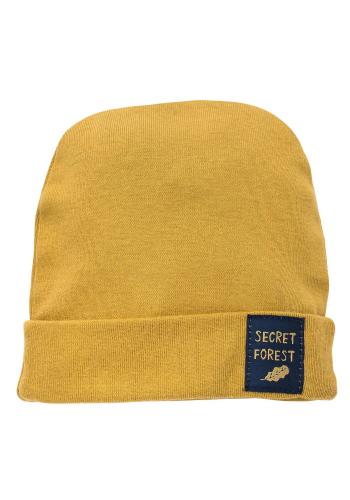 Bavlnená čiapka pre deti v žltej farbe