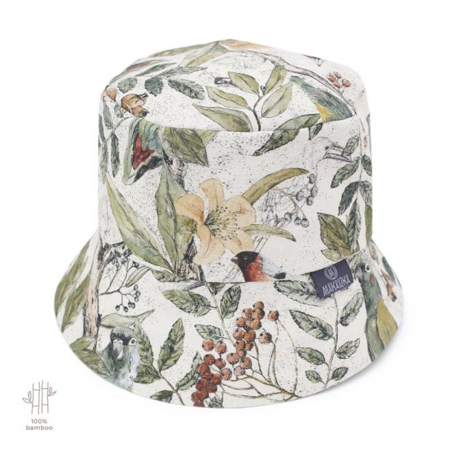 E-shop Detský bavlnený klobúk s motívom ornitológie