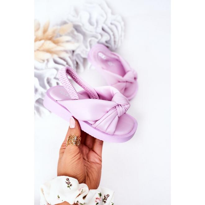 E-shop Trendy detské sandále vo fialovej farbe