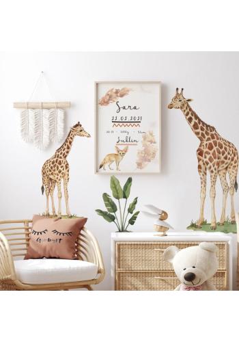 Sada nálepiek v podobe žiráf