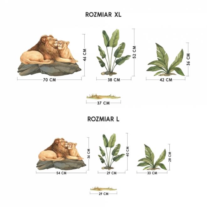 Sada nálepiek v podobe levov