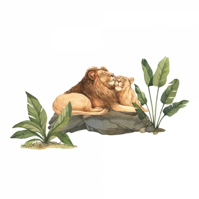 Sada nálepiek v podobe levov