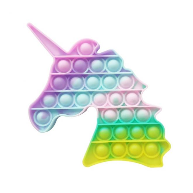 Antistresová senzorická hračka PUSH POP BUBBLE v tvare jednorožca