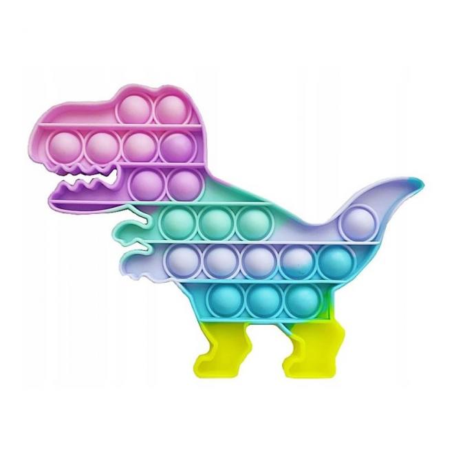 Farebná senzorická antistresová hračka v tvare dinosaura