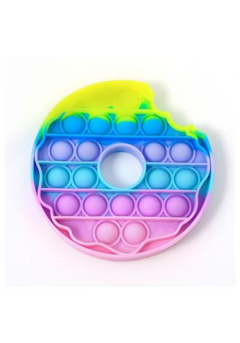 Antistresová senzorická hračka PUSH POP BUBBLE v tvare donutu