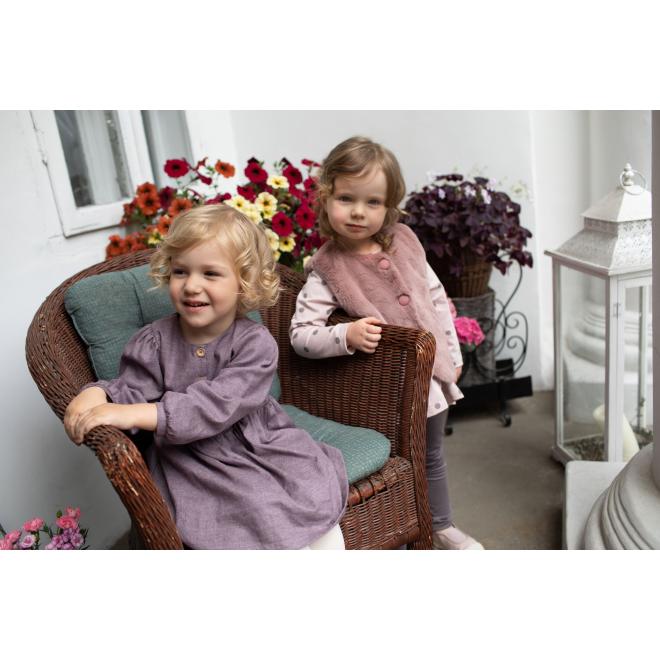 Štýlová tunika v ružovej farbe s bodkami