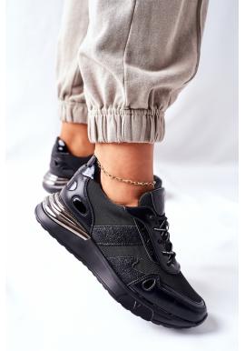 Čierne štýlové dámske Sneakersy